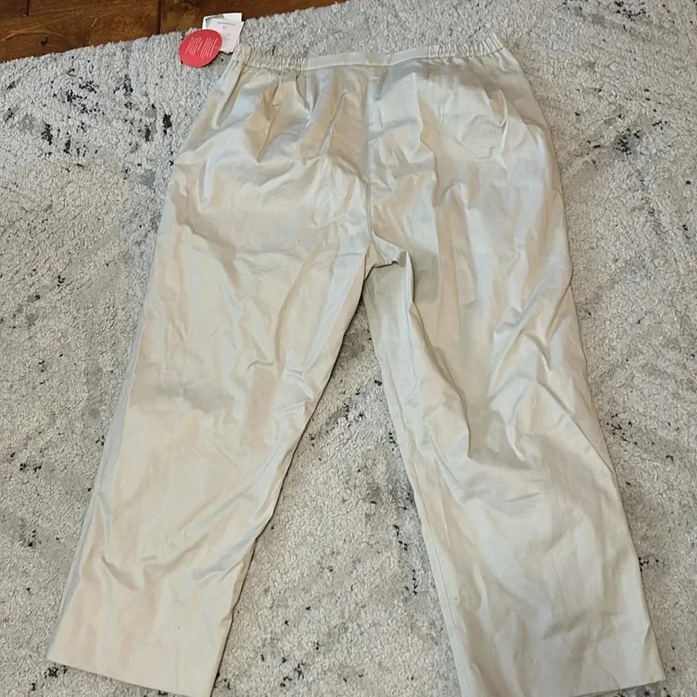 Liz Claiborne Woman Petite Anissa Tan Pants Size 20P NWT - See Callout - Picture 5 of 6